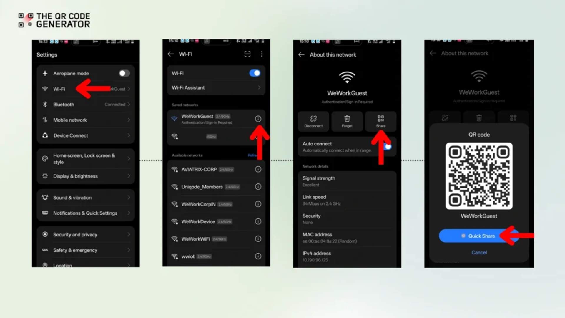 create Wi-Fi QR Code on Android