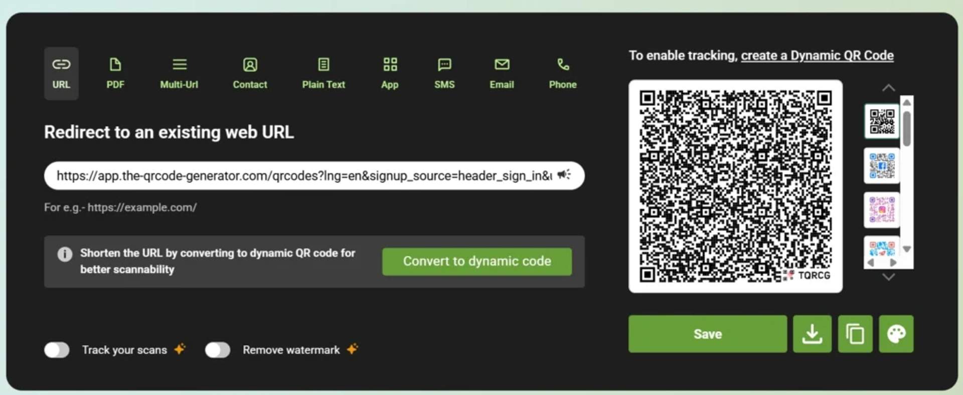 Shorten QR Code