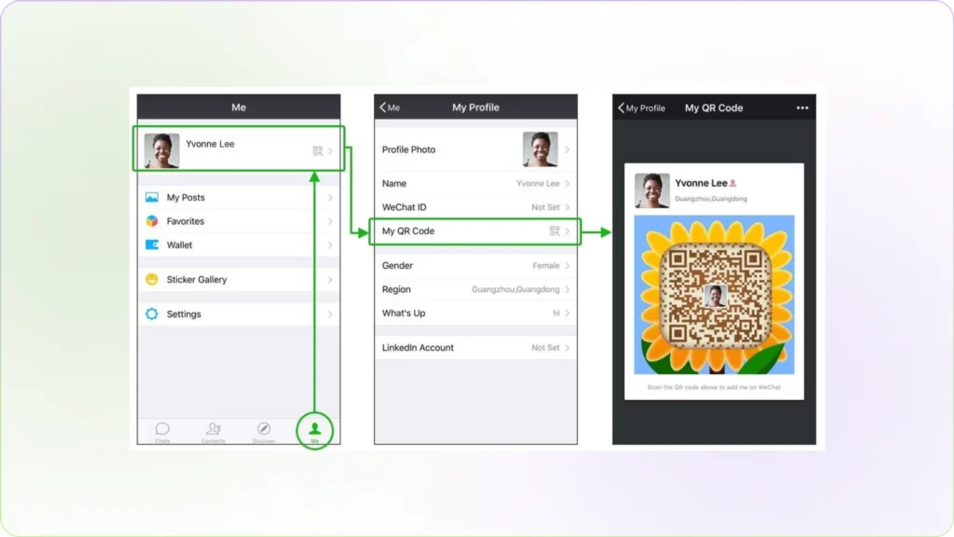 find your wechat qr code