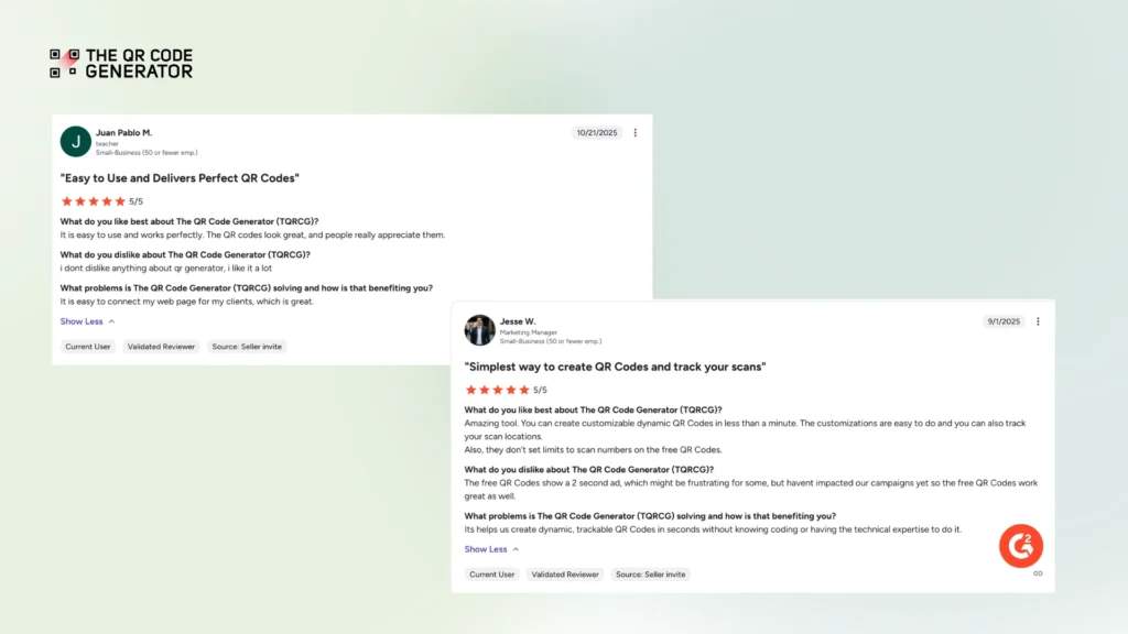 TQRCG user feedback