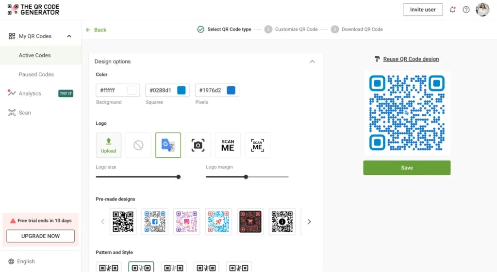 customize QR code