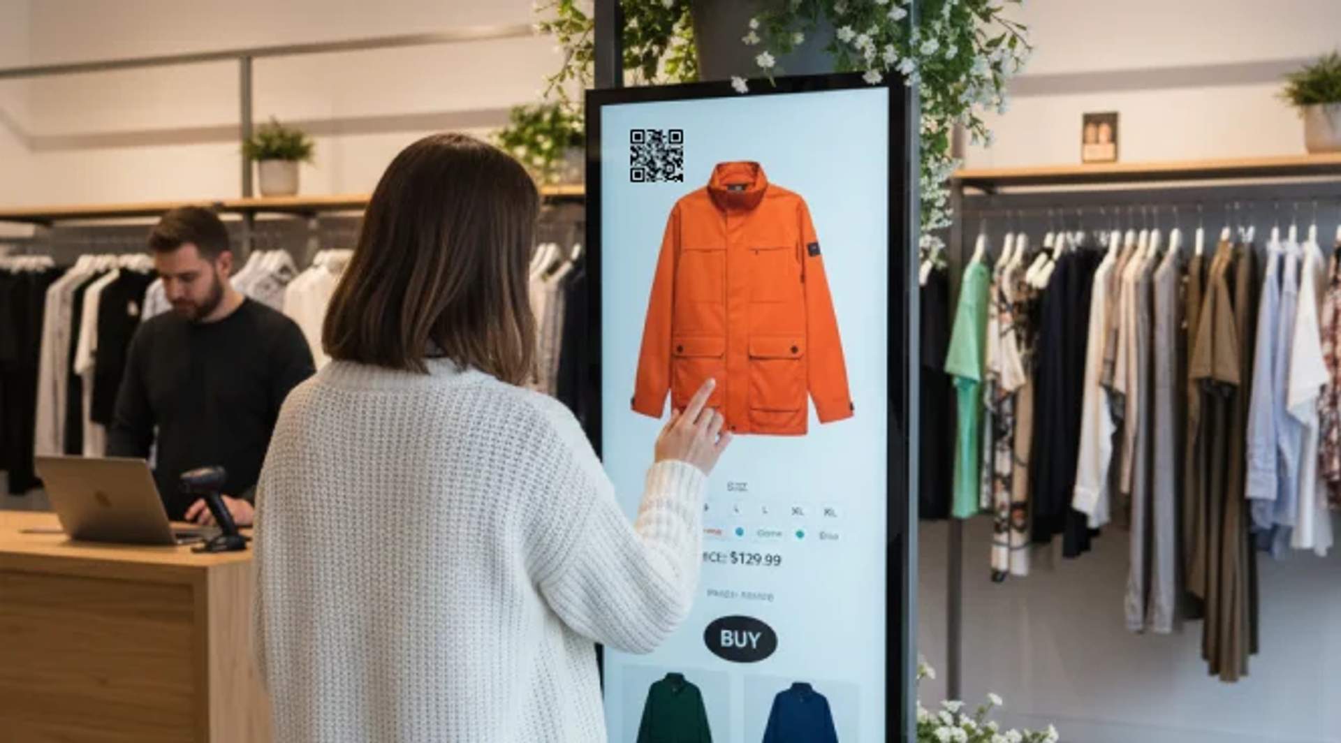 Digital displays and lookbooks