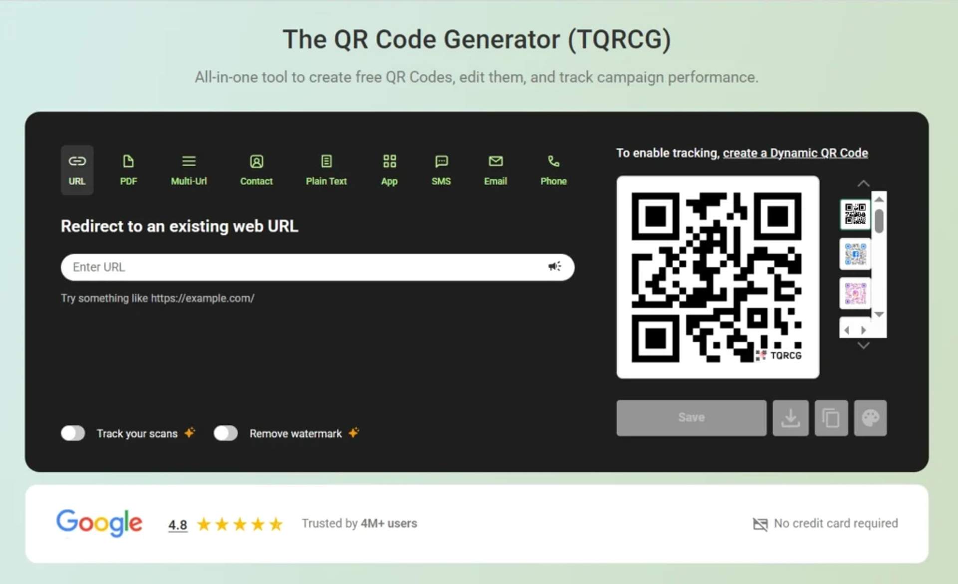 TQRCG widget