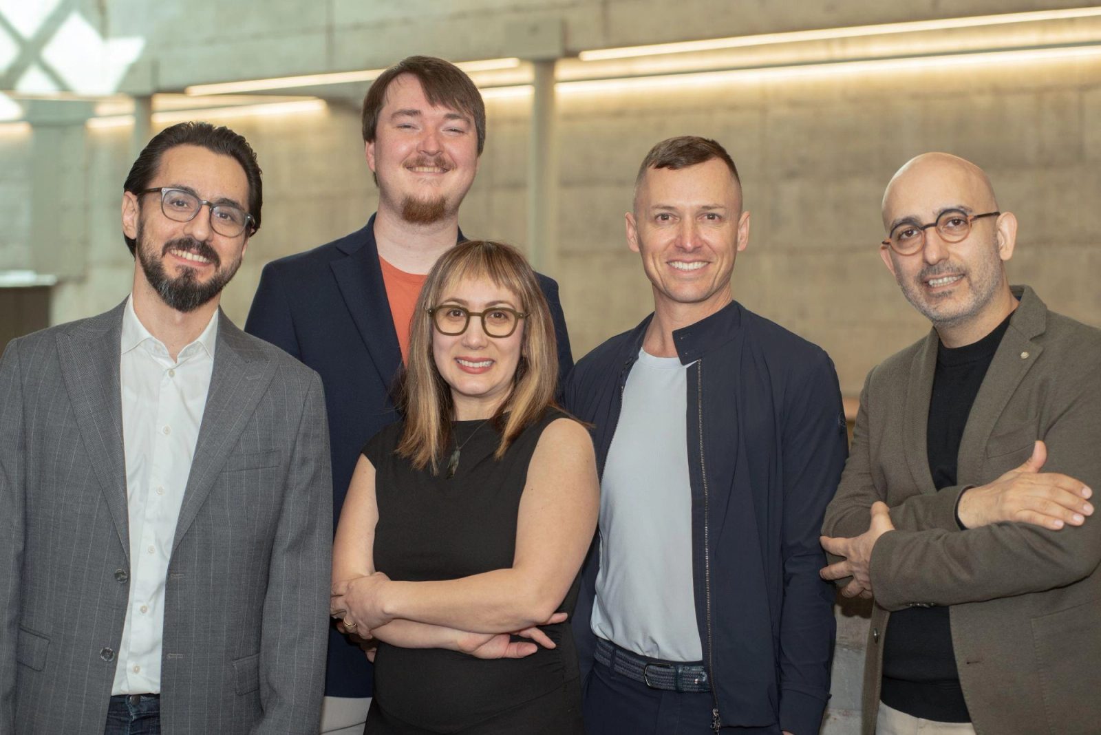 The five HexemBio co-founders standing together