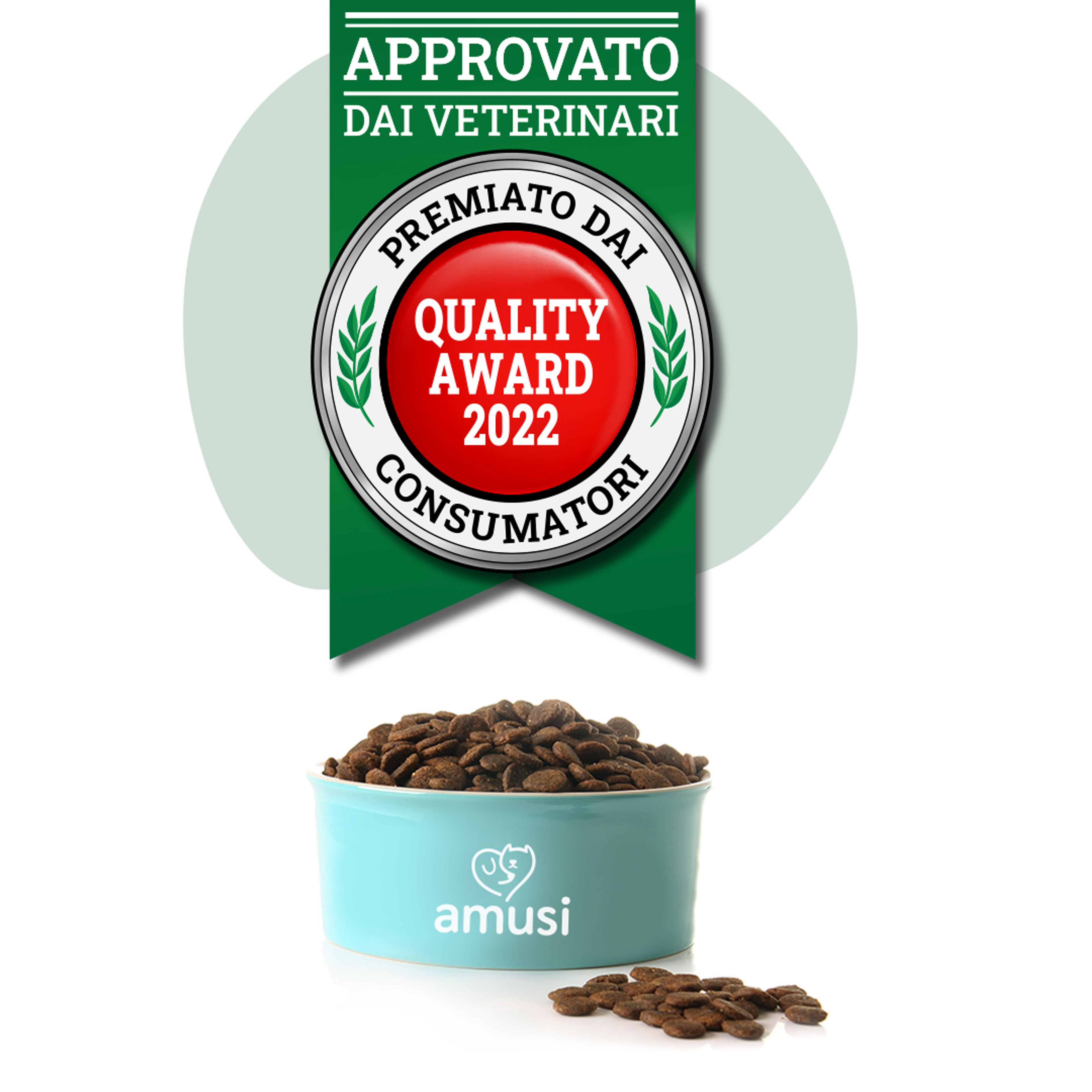 Premio Quality Award 2022. Amusi è approvato dai veterinari.