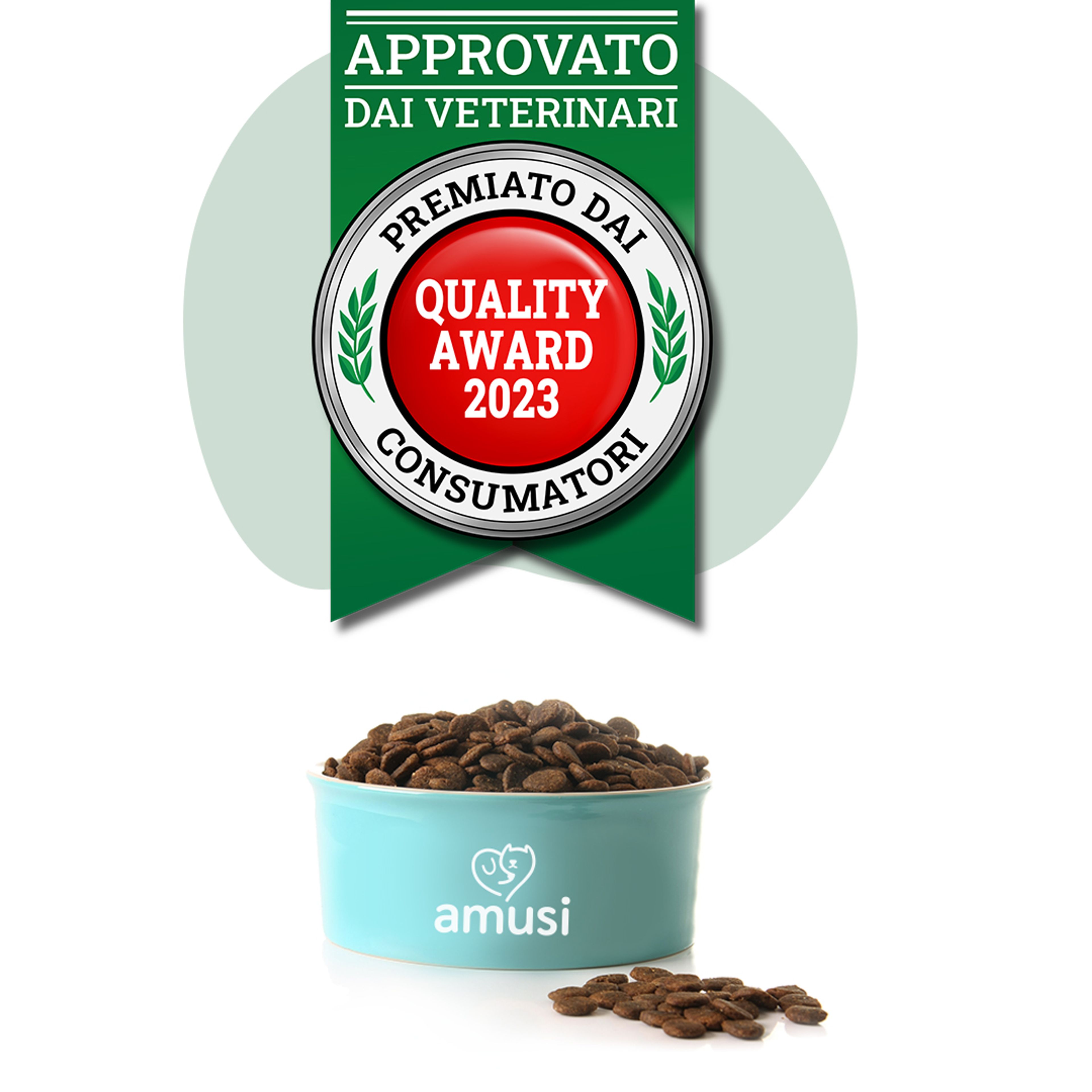 Premio Quality Award 2023. Amusi è approvato dai veterinari.