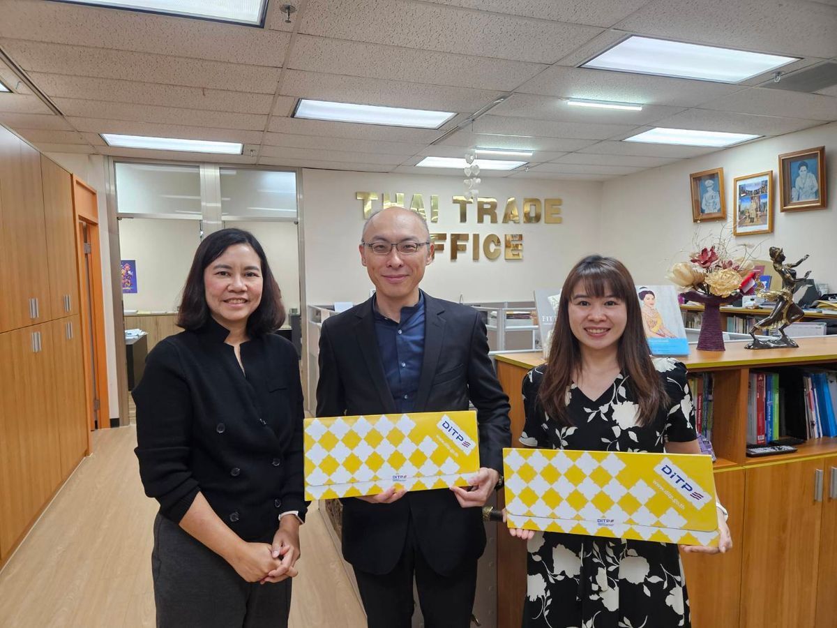 俞伯璋執行長、林宥廷律師與泰國商務處李佩佩處長交流台泰經貿合作與台灣商標申請實務