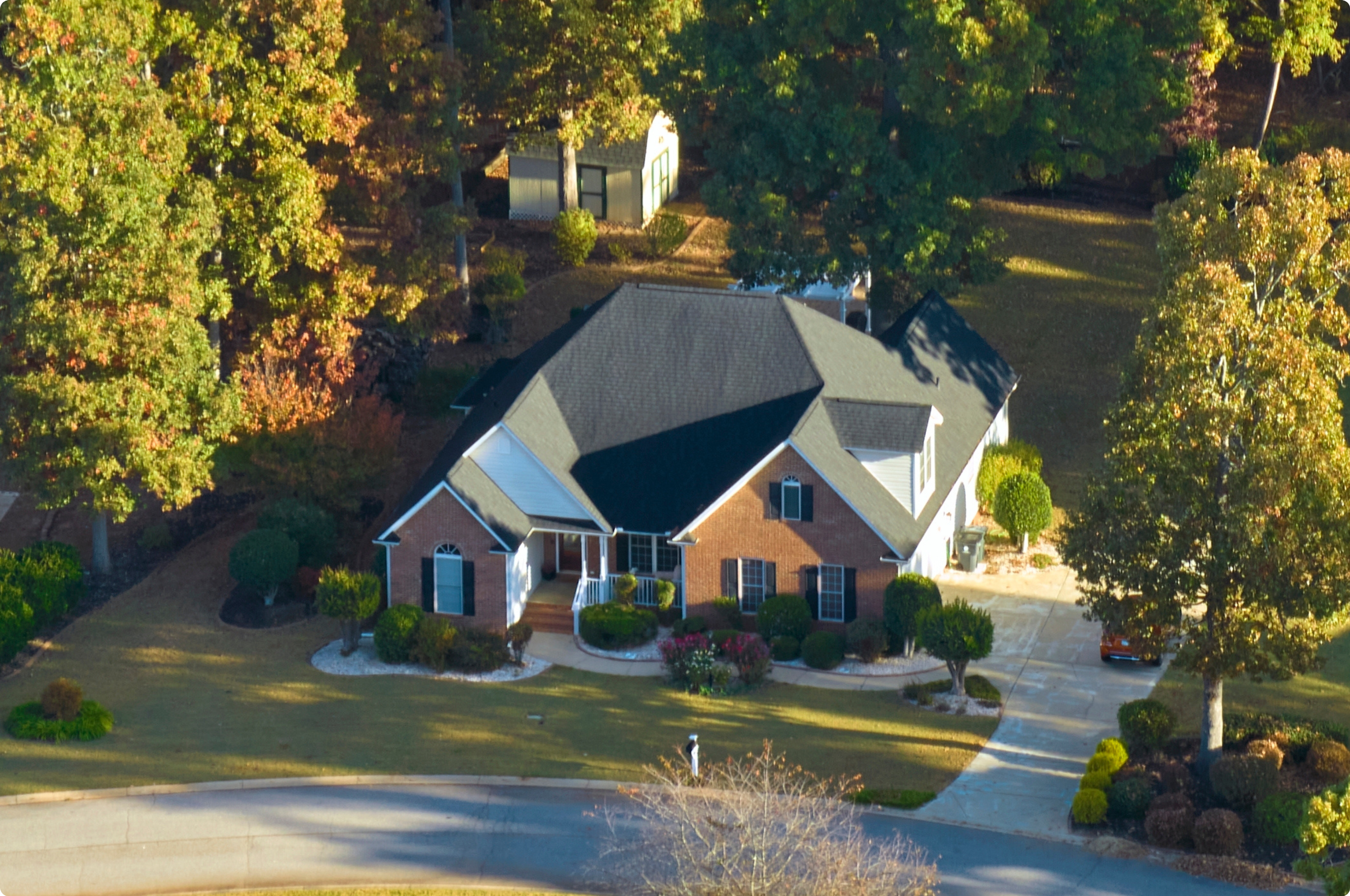 aerial view of property in south carolina