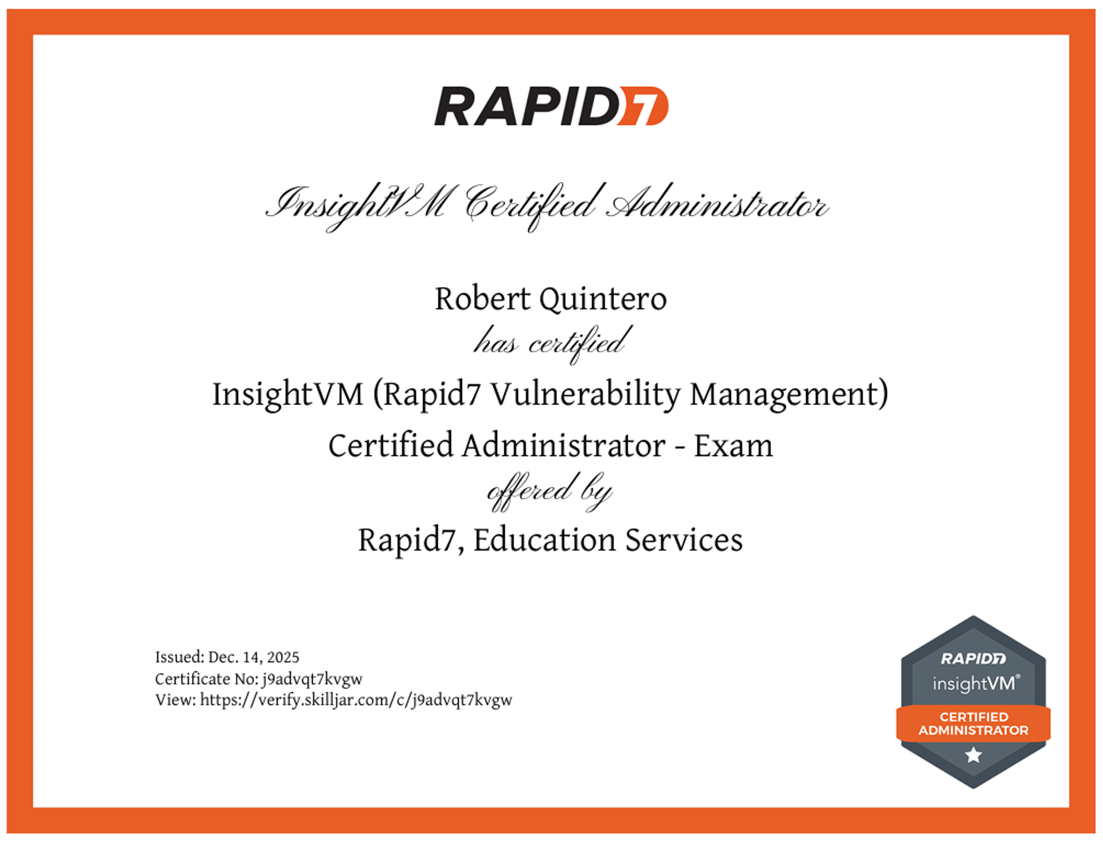 InsightVM (Rapid7 Vulnerability Management)