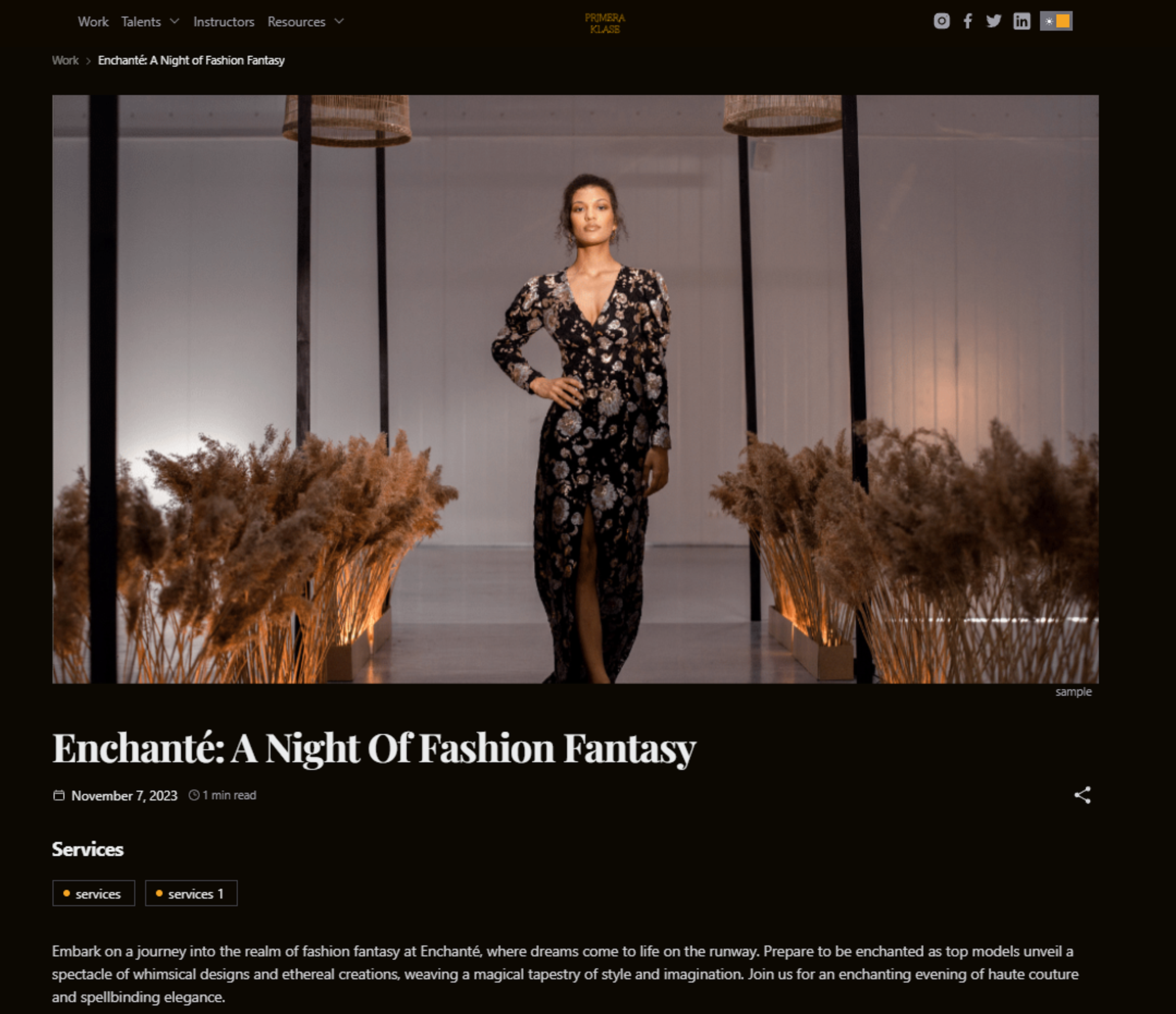 Runway modeling portfolio
