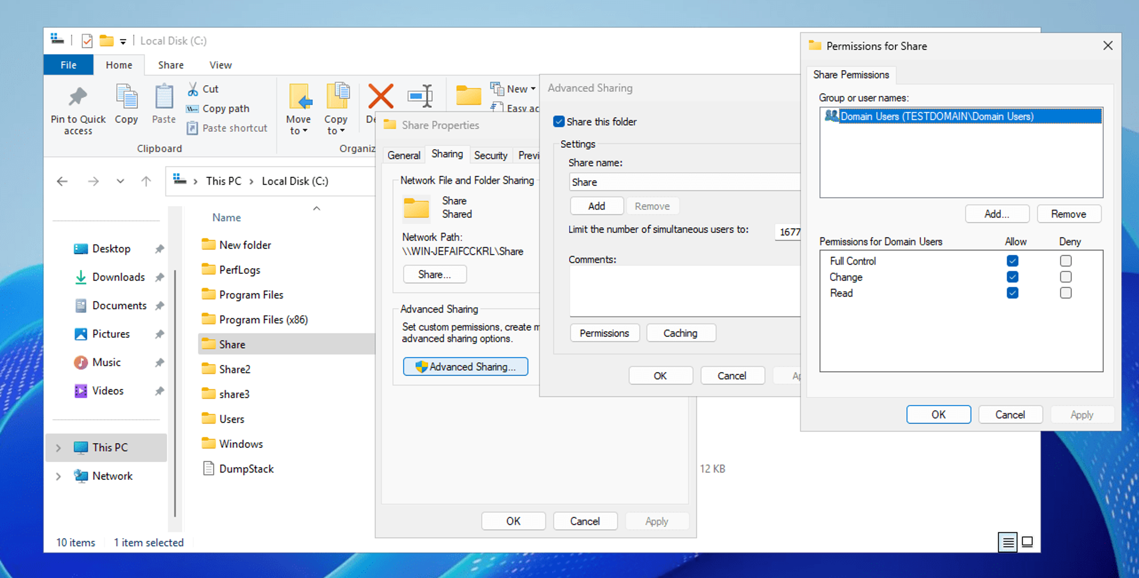 Shared Folders
