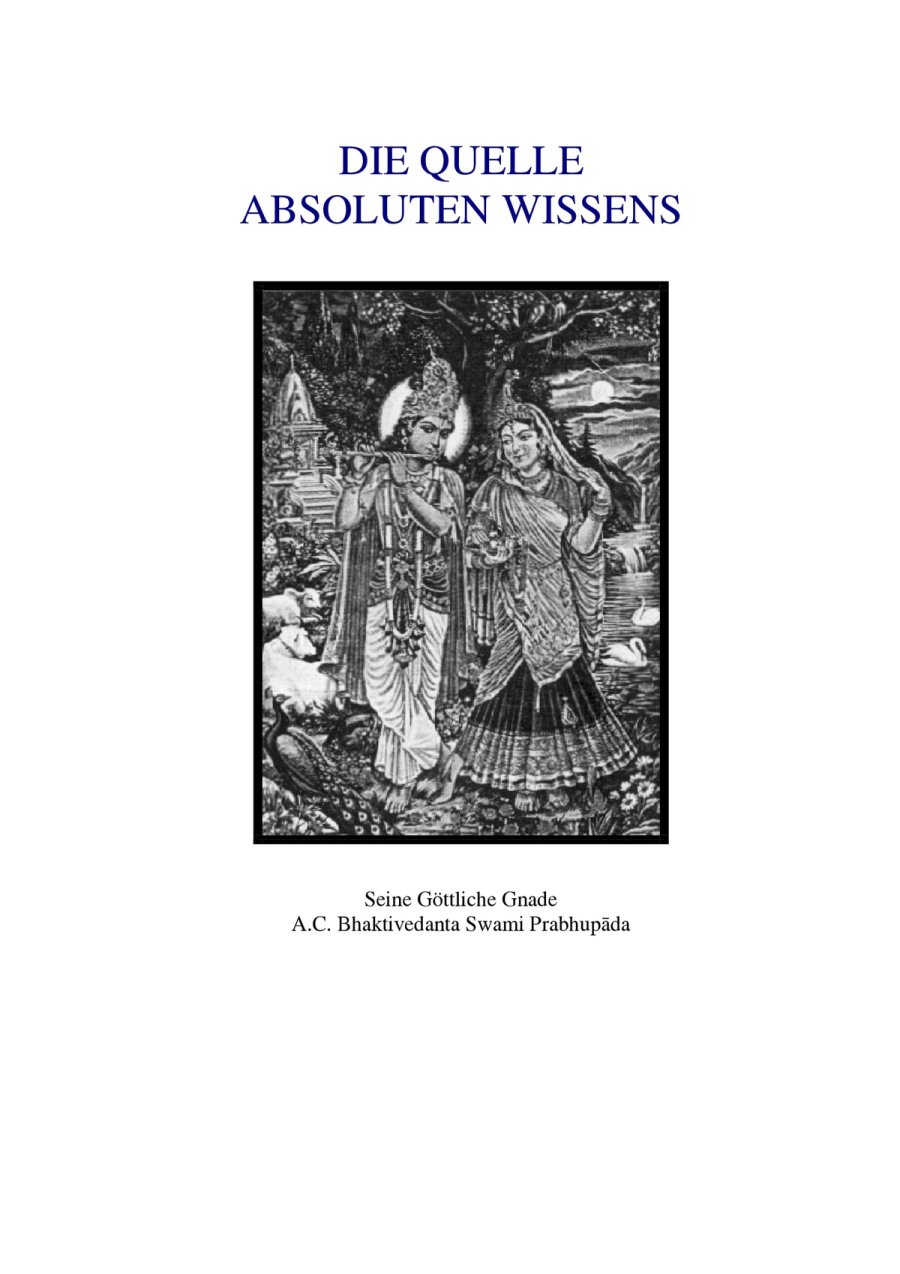 Die Quelle absoluten Wissens – Cover