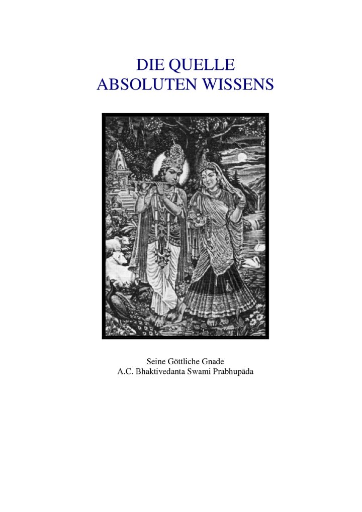 Die Quelle absoluten Wissens – Cover