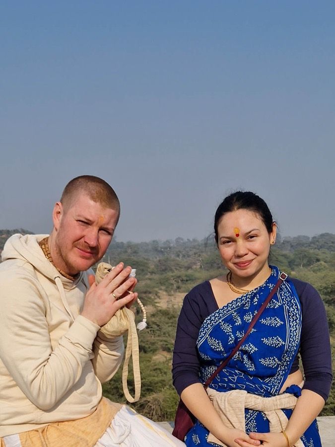 Portrait von Rupa Vilasa Dasa & Kancani Devi Dasi