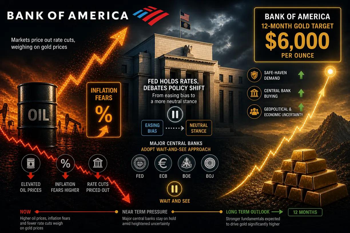 [Data] Bank of America Targets $6,000 Gold and $86 Average Silver for 2026 as Prices Extend Multi-Year Rally