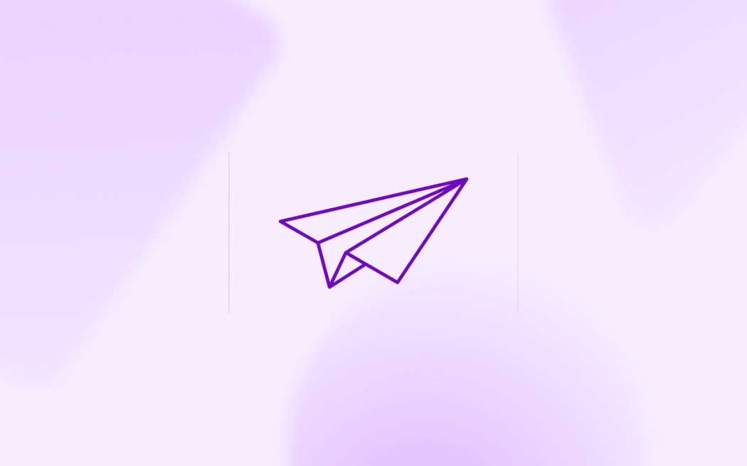 A paper airplane gliding upward, illustrating how moving tracking tags to a server improves website speed and boosts conversion rates.