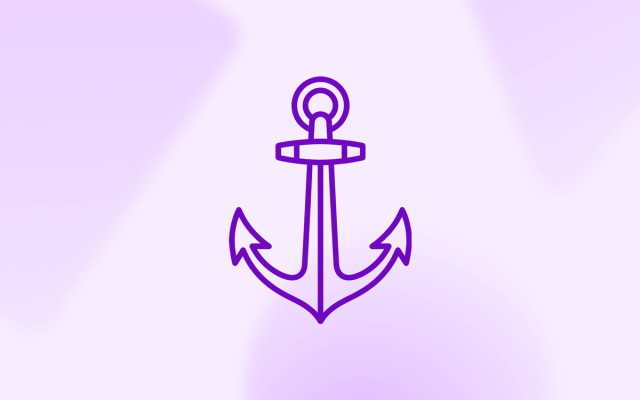 A line drawing of a classic marine anchor, illustrating how to stop visual style drift in AI-generated brand assets.