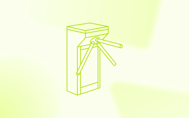 A line drawing of a tripod turnstile gate, illustrating how intentional form friction filters out junk leads to protect sales capacity. A line drawing of a tripod turnstile gate, illustrating how intentional form friction filters out junk leads to protect sales capacity.