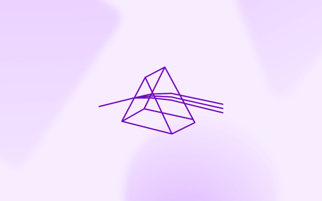 A line drawing of a triangular prism splitting a single line into three paths, showing how AI clusters transaction data into accurate personas. A line drawing of a triangular prism splitting a single line into three paths, showing how AI clusters transaction data into accurate personas.