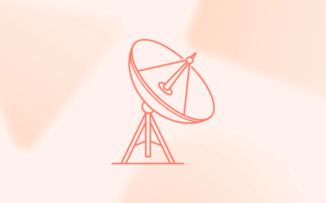 A line drawing of a classic radar dish, illustrating how marketing agencies evaluate AI alert systems and ad monitoring tools for client portfolios.