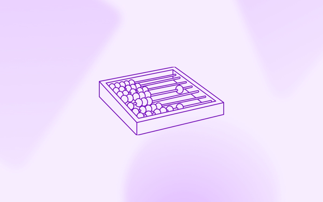 A simple wooden abacus with beads slid to one side, representing the mathematical calculation needed to determine weekly ad variations on Meta and TikTok.