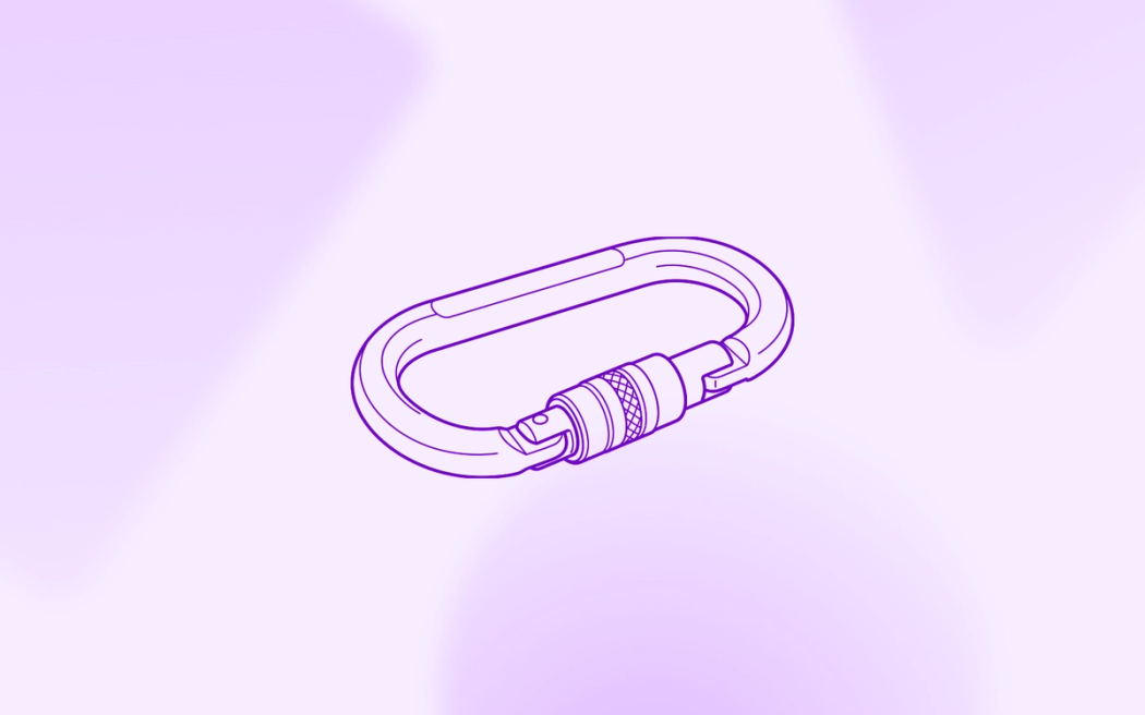 A line drawing of a locking carabiner with a closed gate, illustrating the structural guardrails required to safely deploy AI marketing agents. A line drawing of a locking carabiner with a closed gate, illustrating the structural guardrails required to safely deploy AI marketing agents.