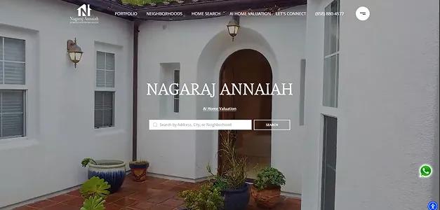 Nagaraj Homes website mock