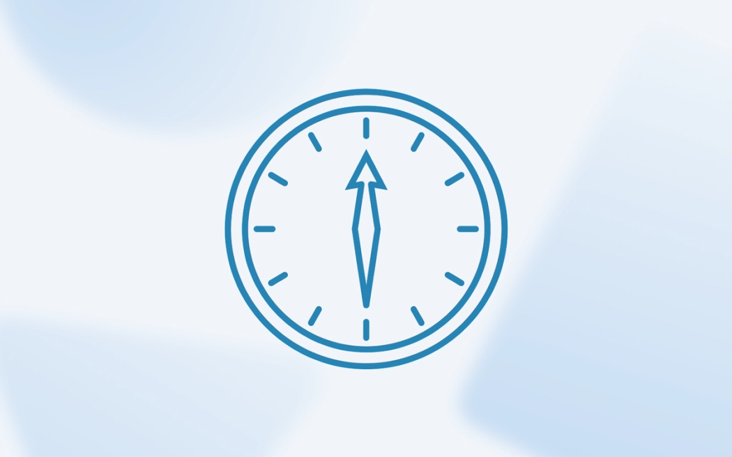 A line drawing of a simple pocket compass, illustrating how generative AI maps competitor positioning and automates message gap analysis.