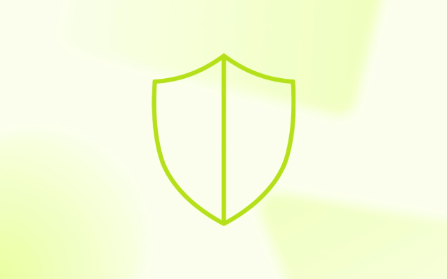 A line drawing of a classic heraldic shield, illustrating how governance frameworks protect brand safety when using AI in digital advertising.