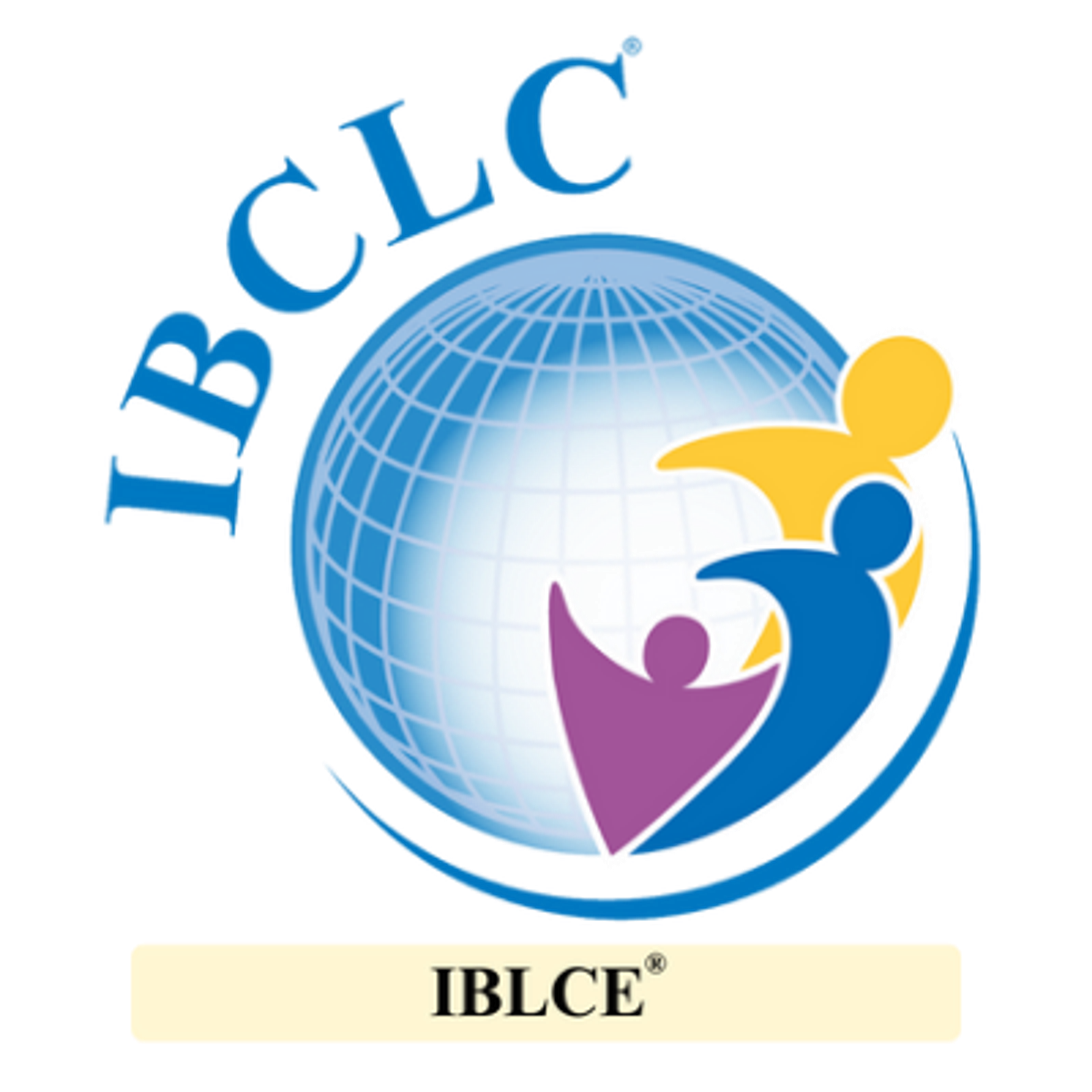 IBCLC logo from the International Board of Lactation Consultant Examiners (IBLCE)