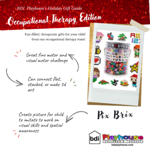 Holiday gift guide, occupational therapy edition: Pix Brix, a fine motor and visual motor building challenge