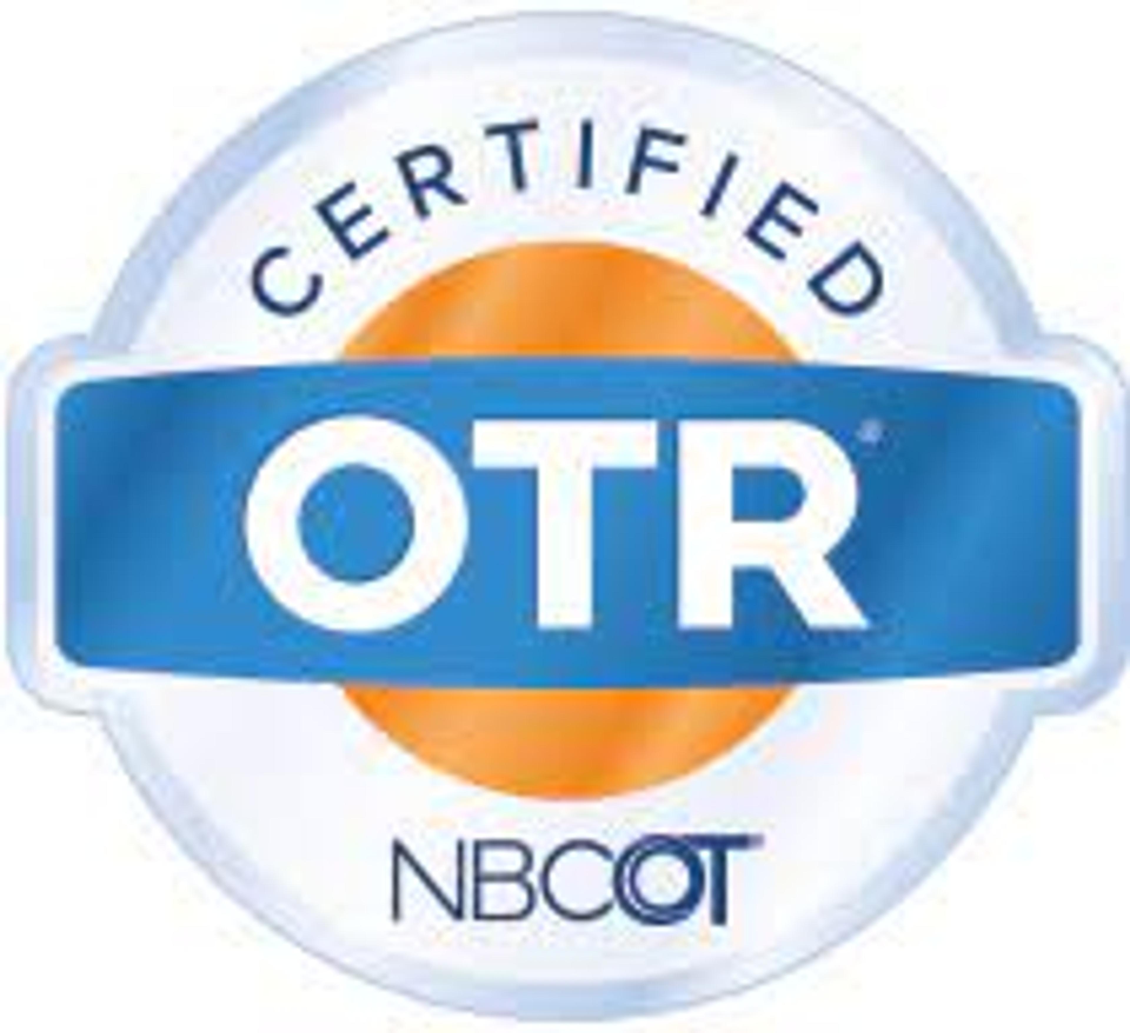 NBCOT Certified OTR badge