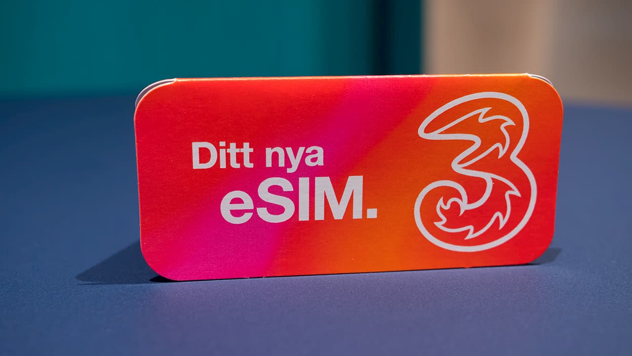Tre eSIM för iPad
