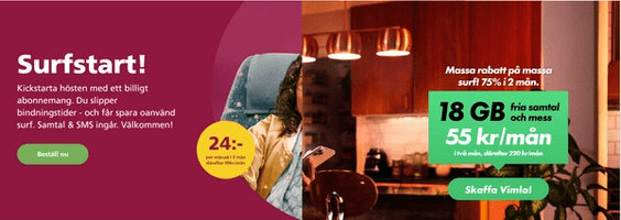 Hallon och Vimla har 75% rabatt