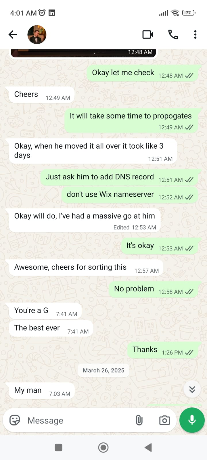 Andrew review — Linktree Clone