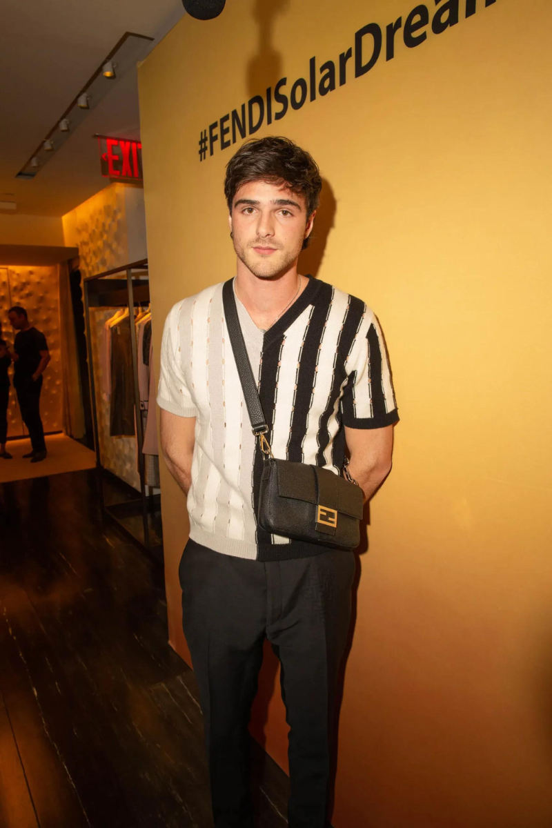 Jacob Elordi's Louis Vuitton Speedy Monongram Bag Flex