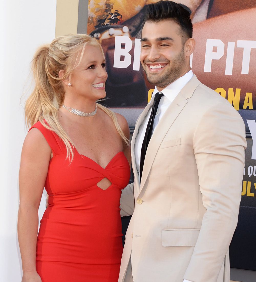 Britney Spears and Sam Asghari. 