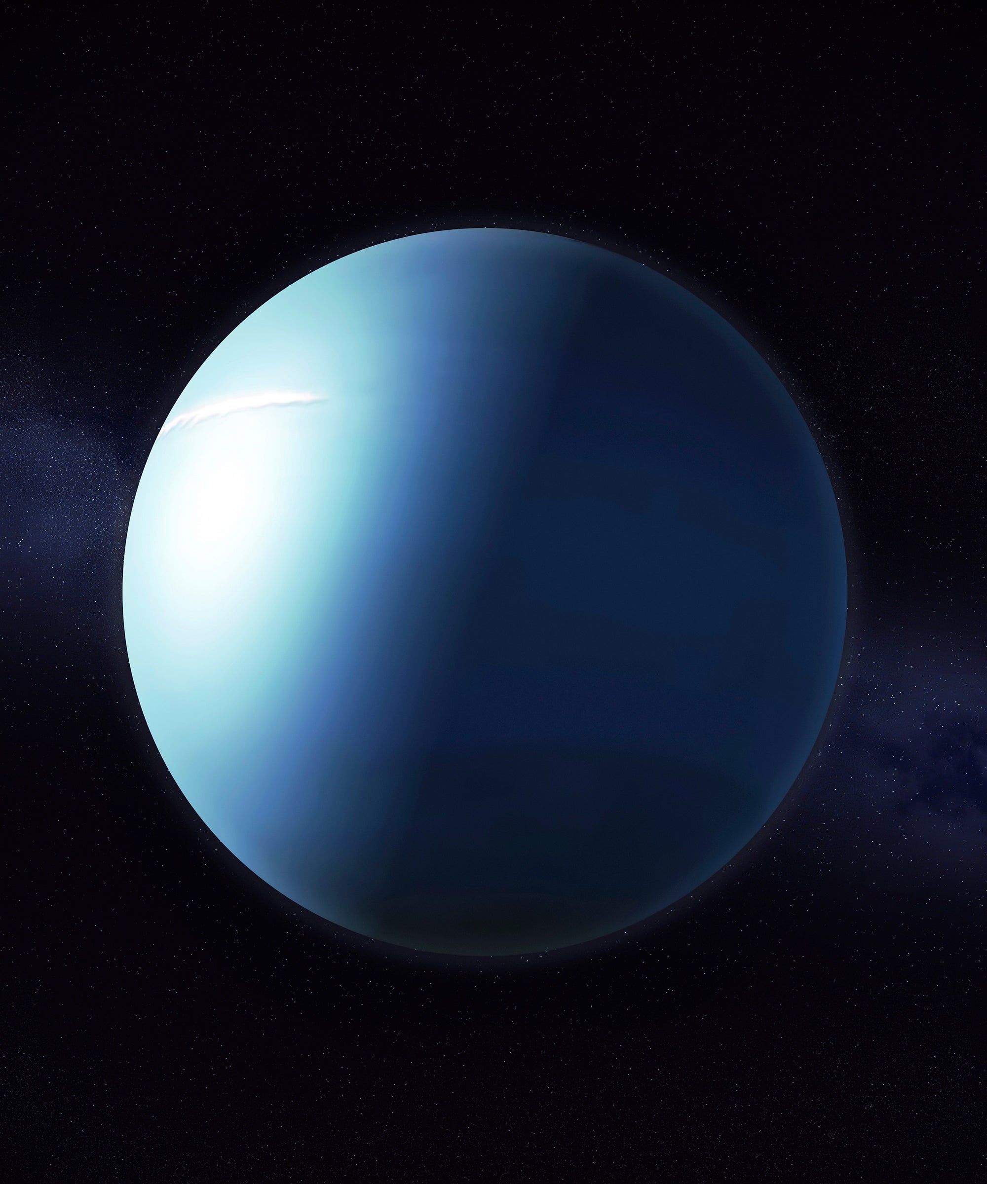 Uranus retrograde. 