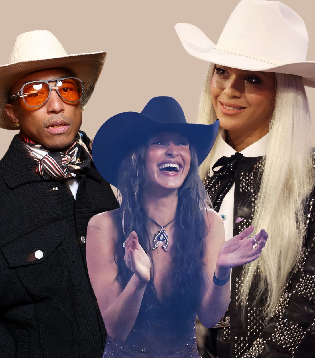 Pharrell, Bella Hadid and Beyonce