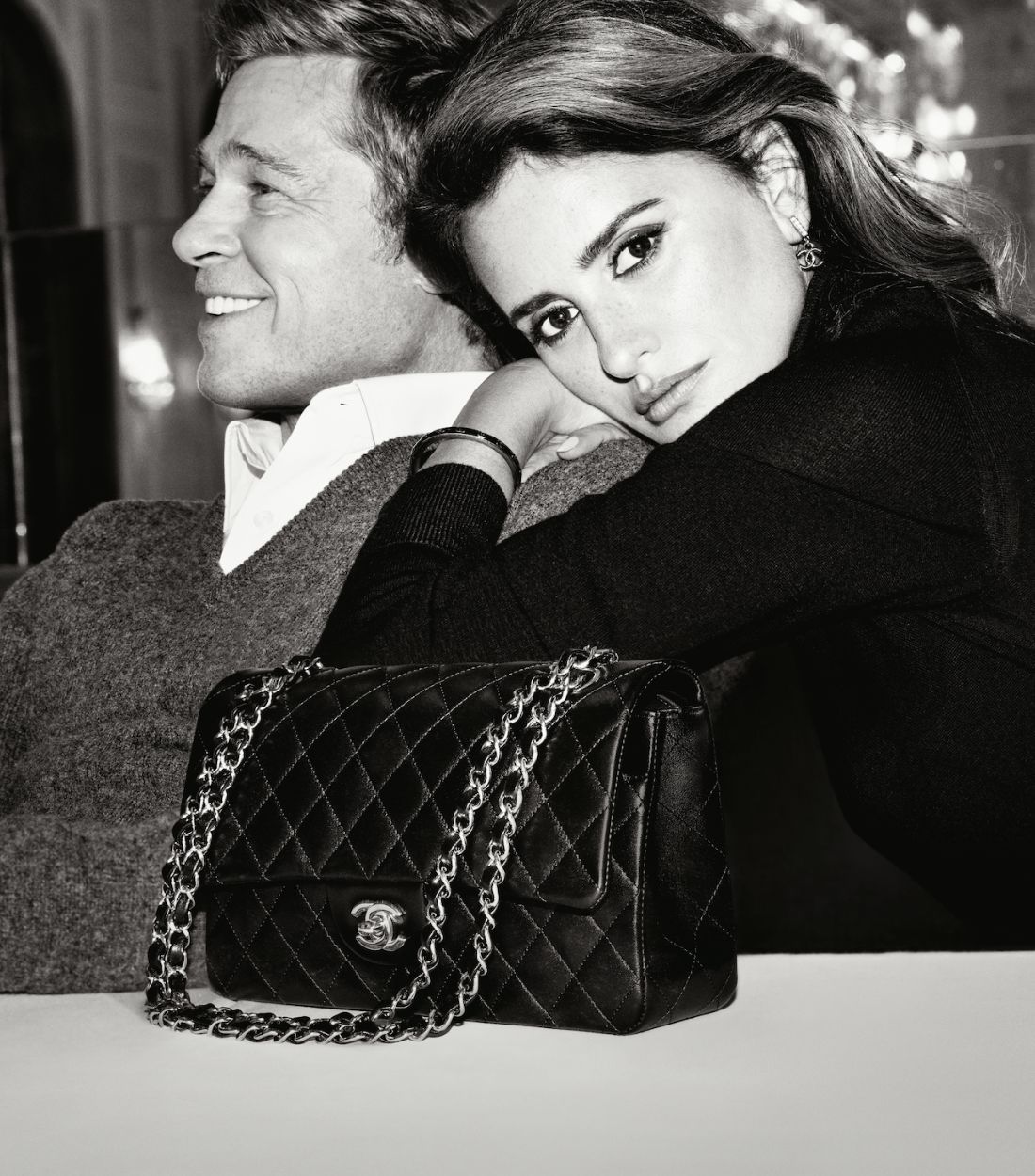 Penelope Cruz and Brad Pitt in Chanel Campaign