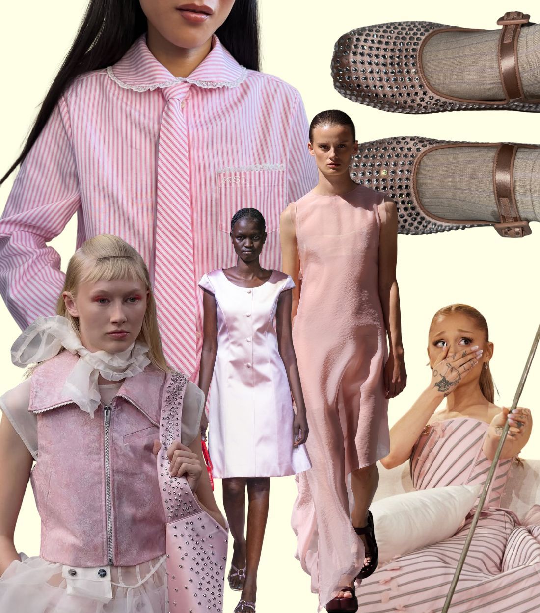 Blush pink collage