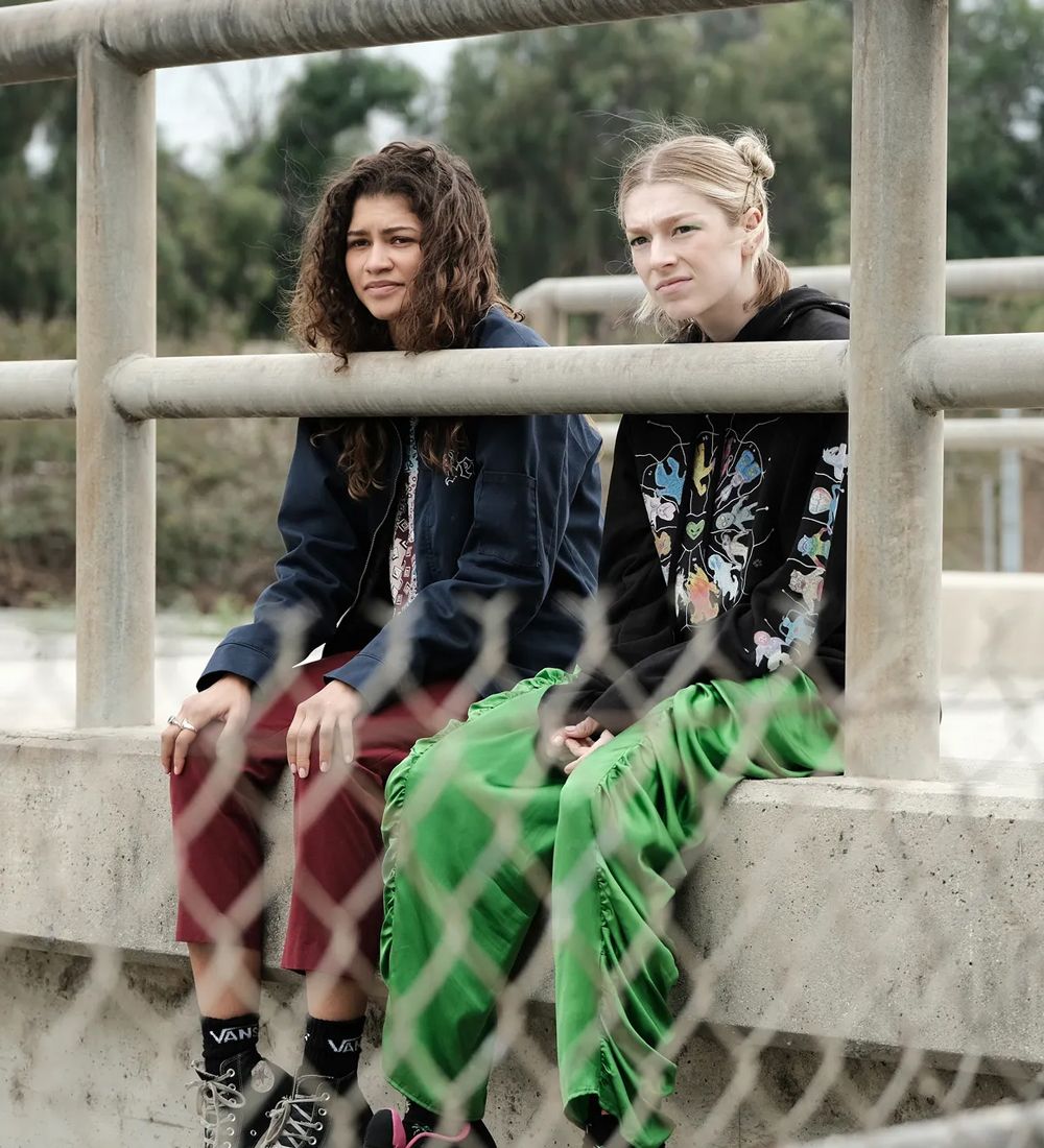 Zendaya and Hunter Schafer. 