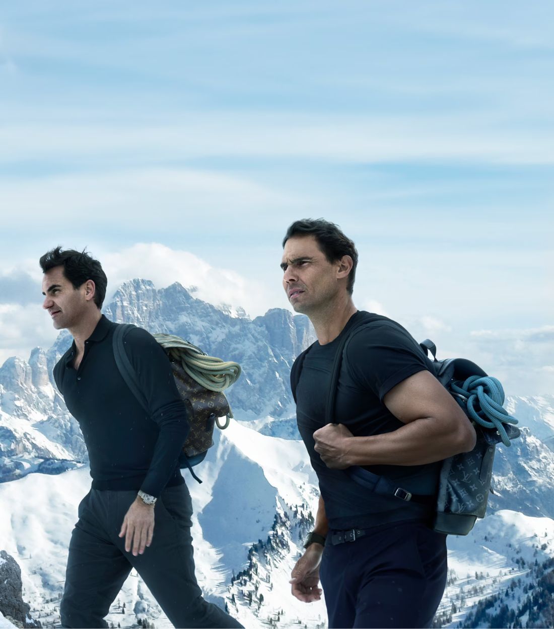 Roger Federer and Rafael Nadal