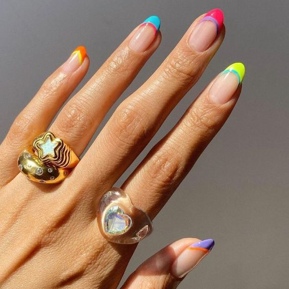 60 Best Almond Shape Nail Designs | Almond shaped nails designs,  Bridesmaids nails, Nude nail designs