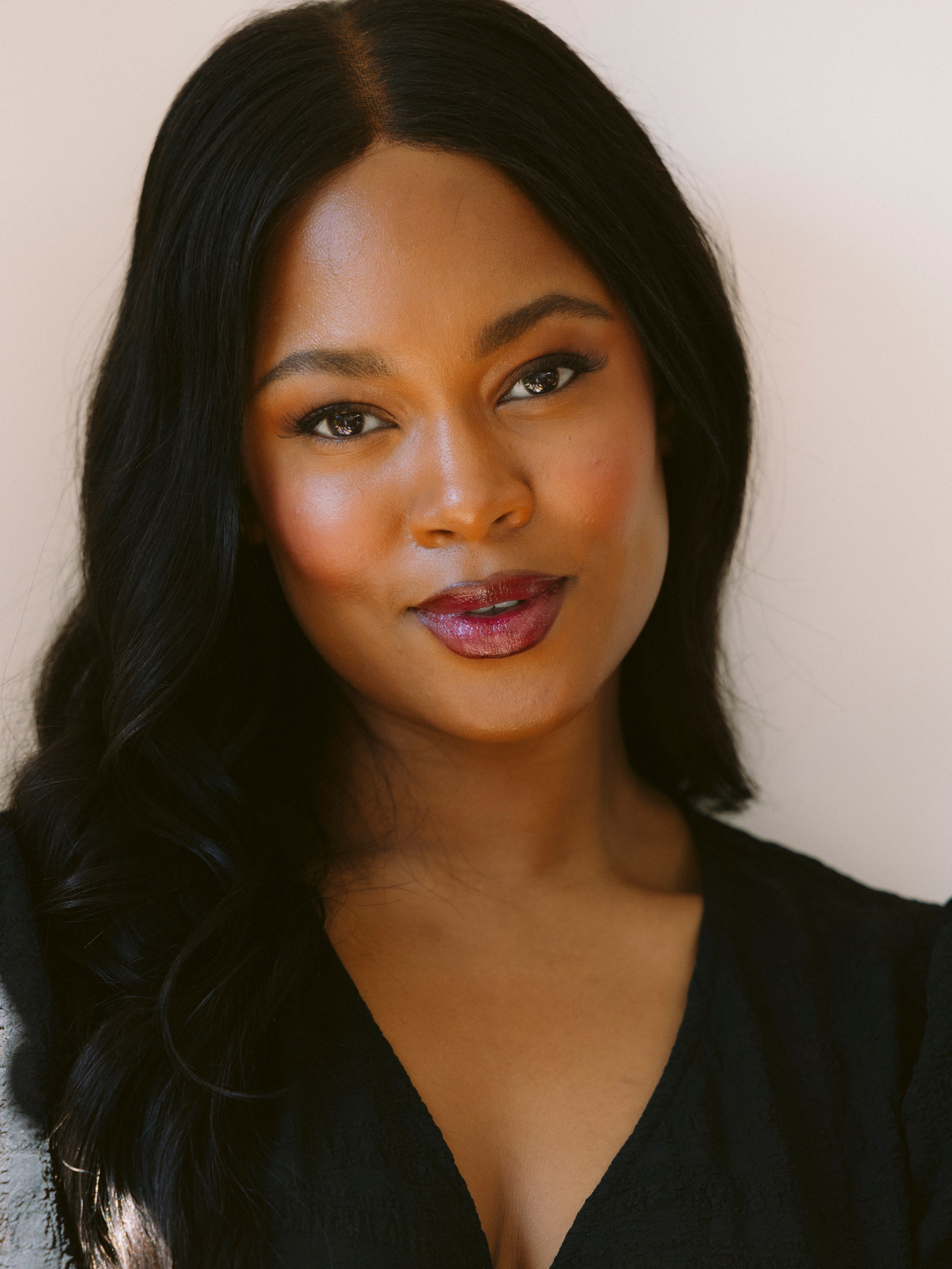Polished skin, brushed-up brows, and one genius lip product that does all the work.