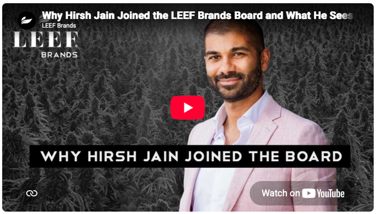 LEEF Brands Just Added a Regulatory Heavyweight to the Board, and He Called the Ranch "Awe-Inspiring"