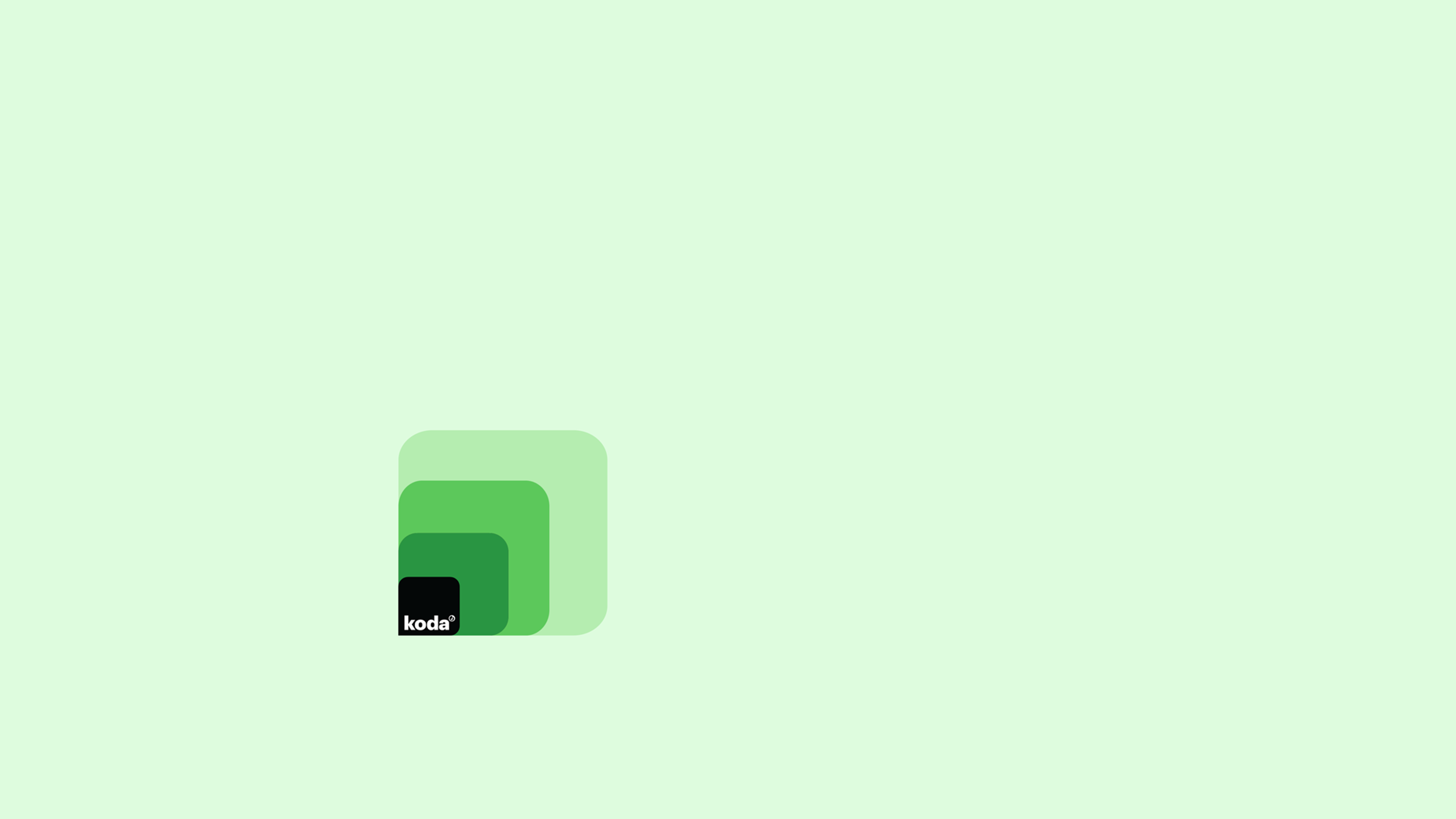 Logo m baggrund grøn