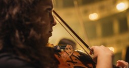 Woman playing violin