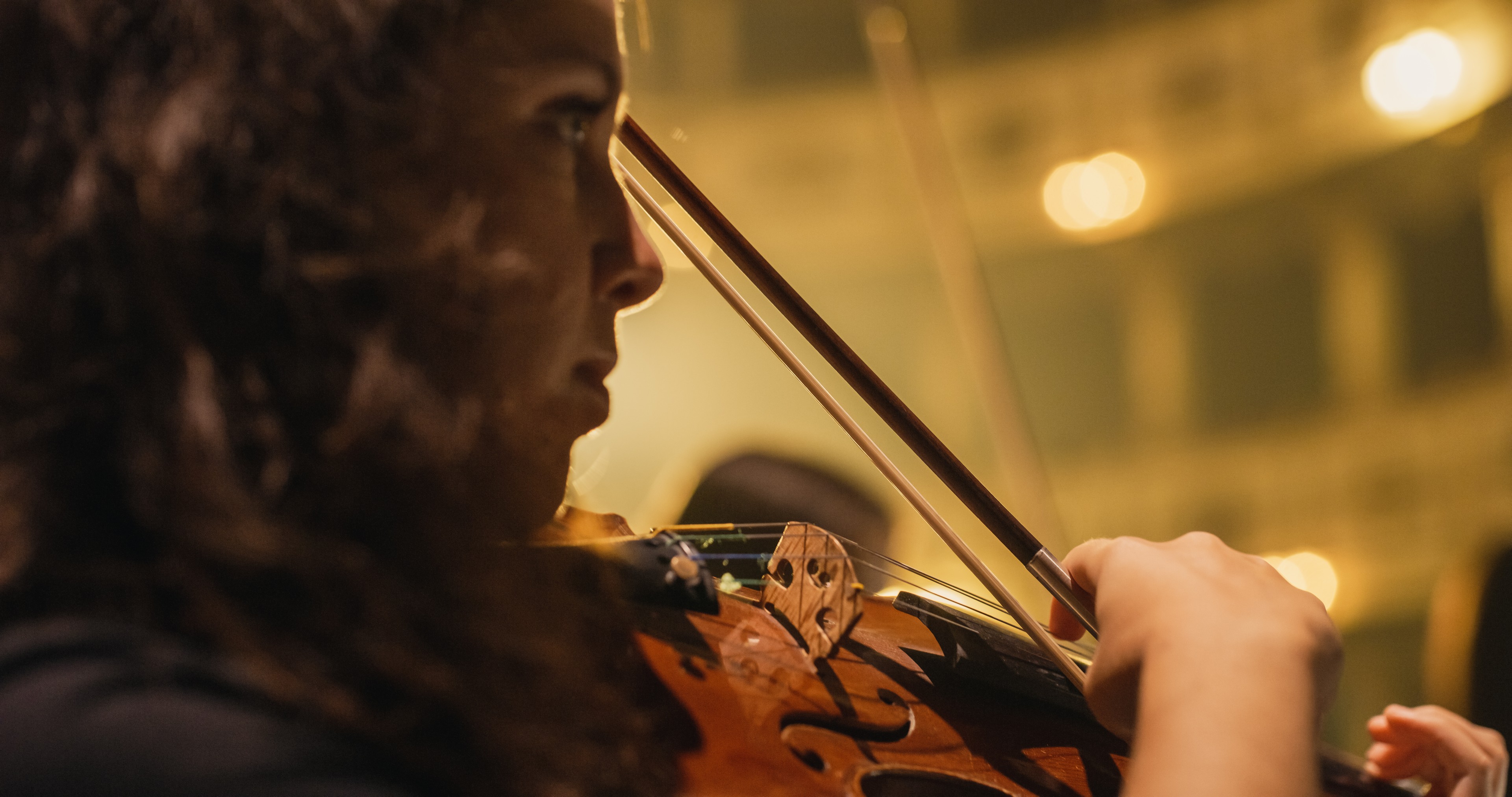 Woman playing violin