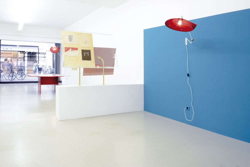 Janette Laverrière in collaboration with Nairy Baghramian, installation view, 2014. Courtesy of the artists and Silberkuppe Berlin, photo by aneres